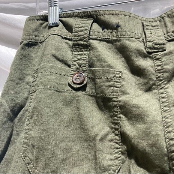Basic Editions Green Pants, Linen/Cotton Blend, Size 8 - Picture 10 of 10